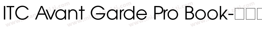 ITC Avant Garde Pro Book字体转换